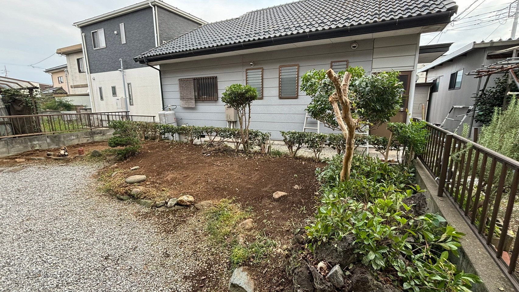 一般住宅の造園工事／群馬県館林市