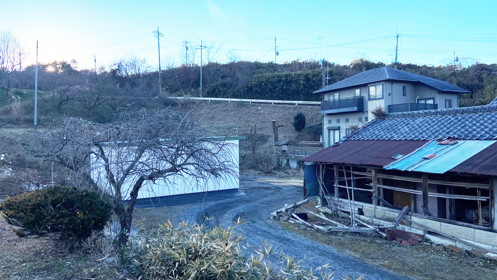 一般住宅の伐採・伐根工事／茨城県笠間市