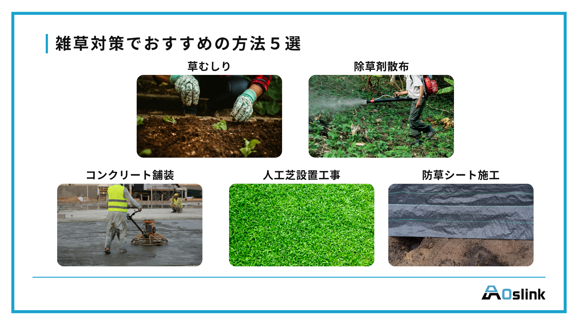 雑草対策　おすすめの　栃木