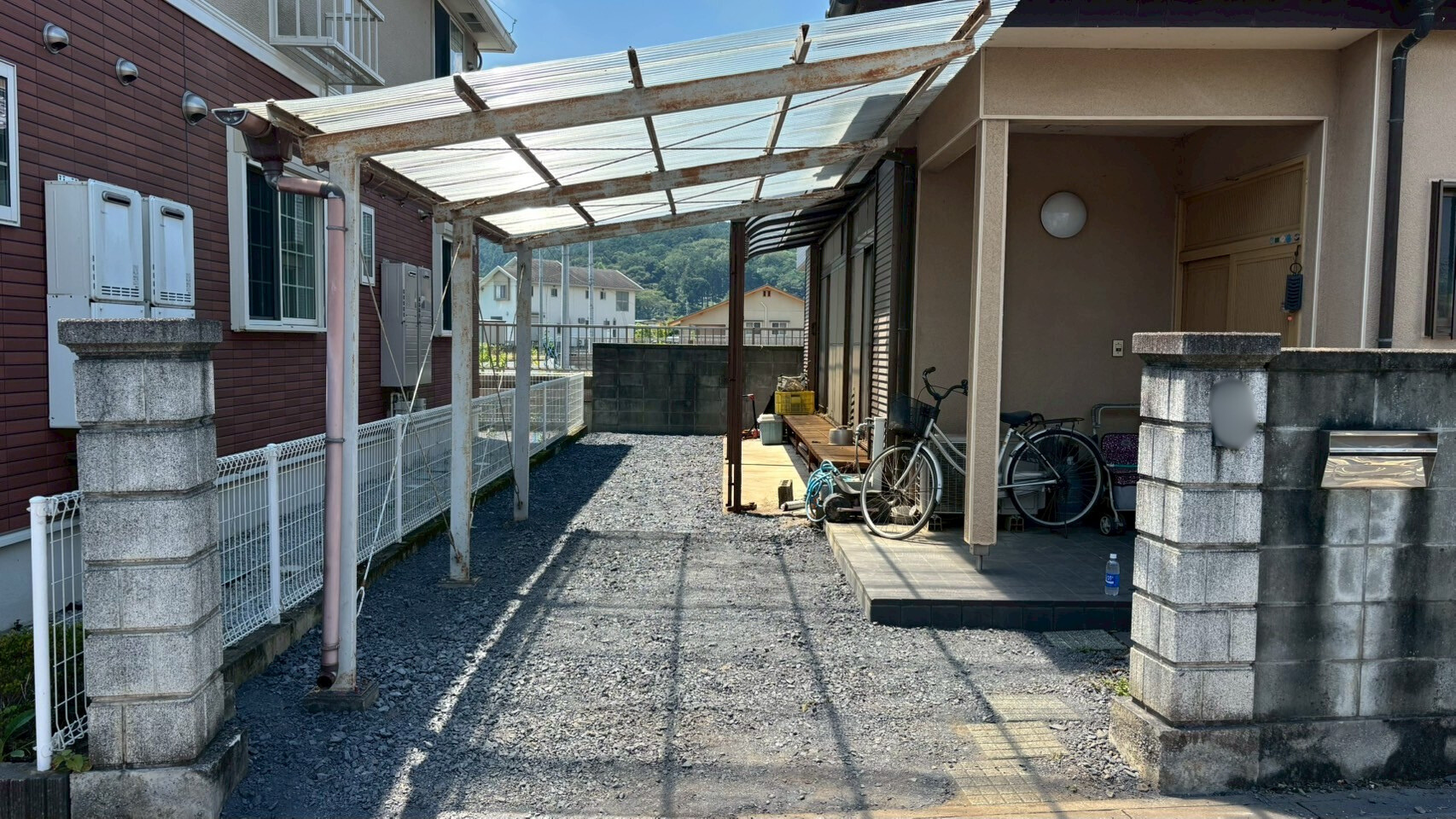 伐採・伐根／砕石敷設工事＠栃木県栃木市