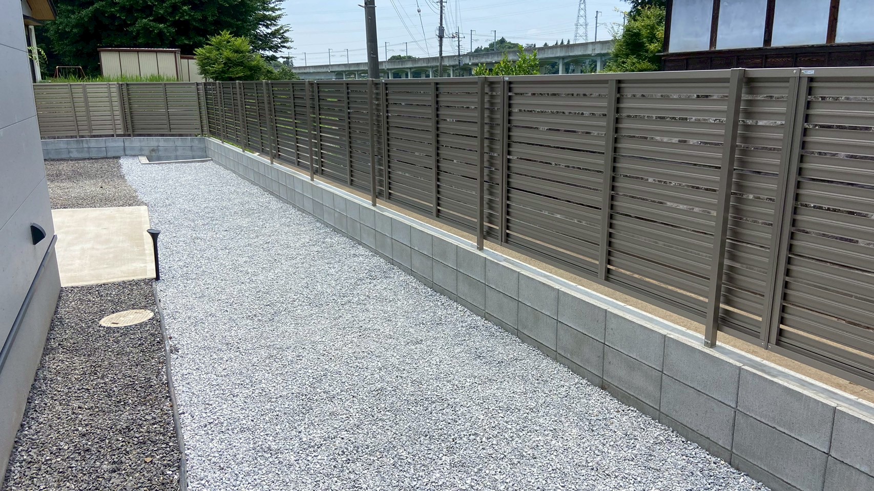 ブロックフェンス新設／整地工事＠茨城県つくば市