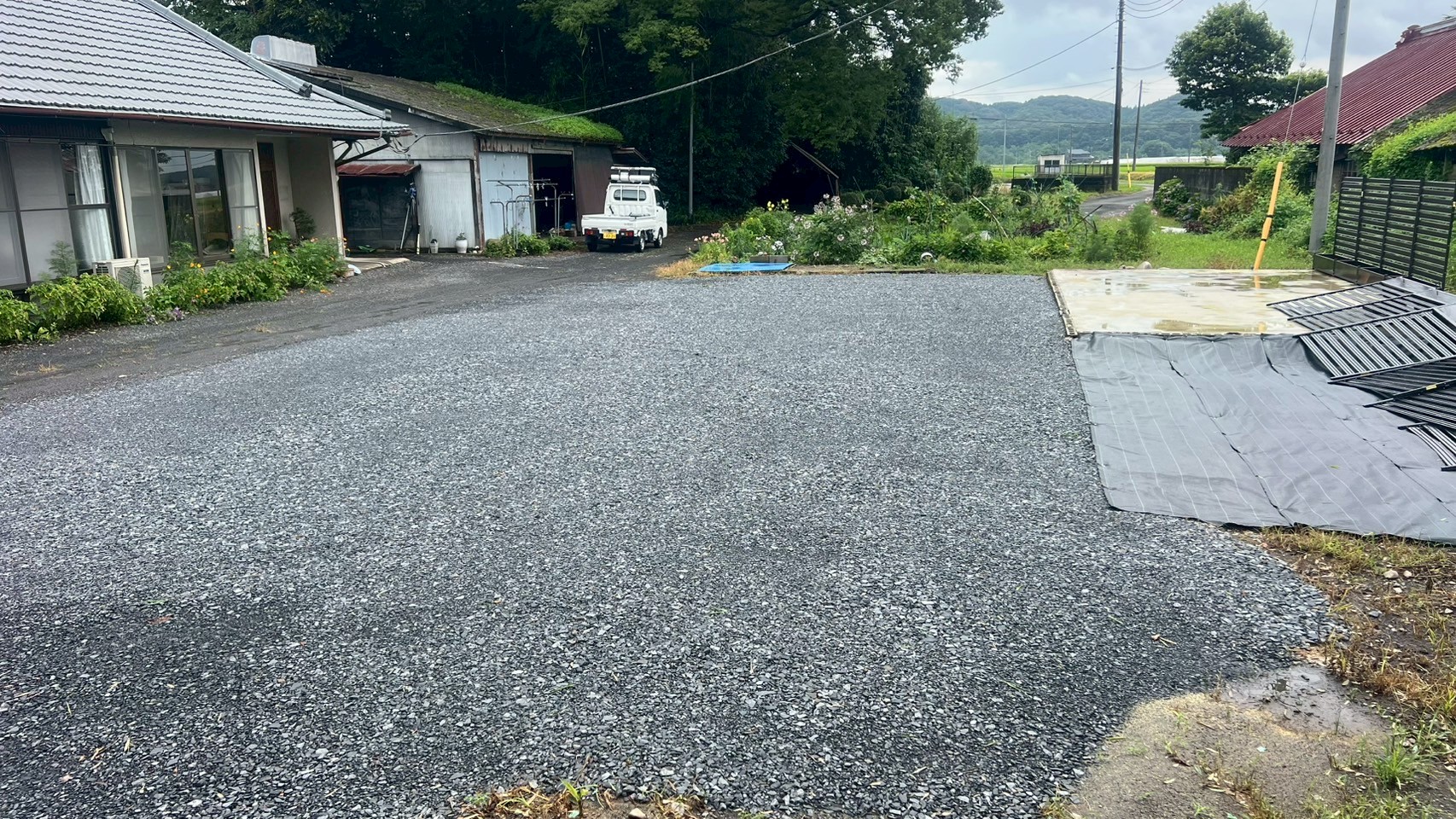 整地・砕石敷設工事＠栃木県鹿沼市