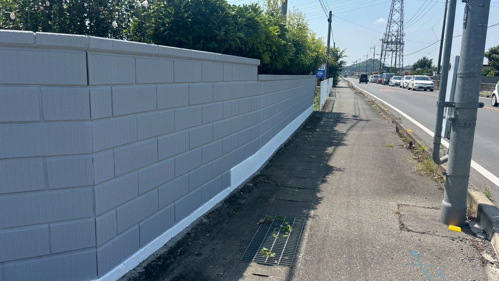 ブロック塀・基礎塗装工事＠群馬県太田市