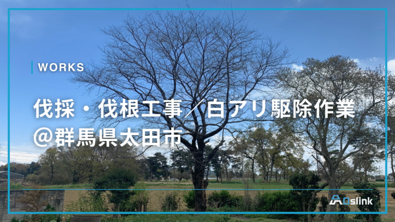 伐採・伐根工事／白アリ駆除作業＠群馬県太田市