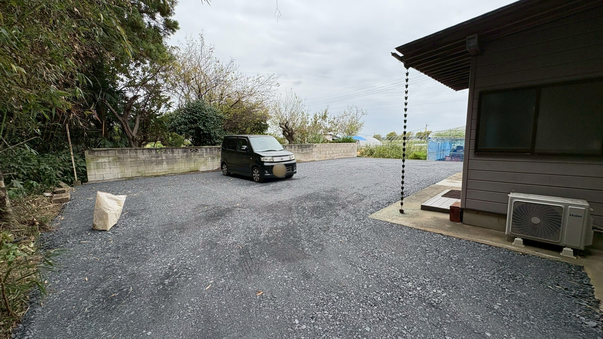 木造物置解体／砕石舗装工事＠茨城県桜川市