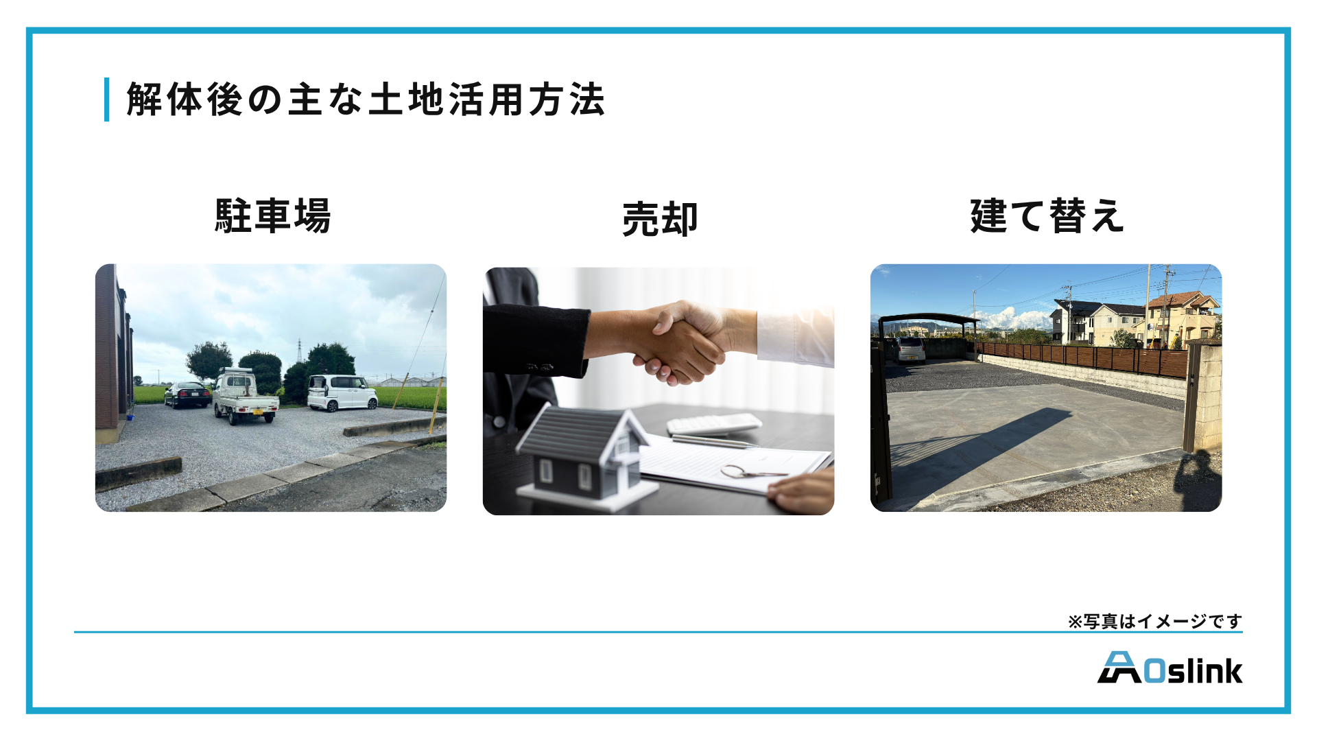 解体後の主な土地活用方法