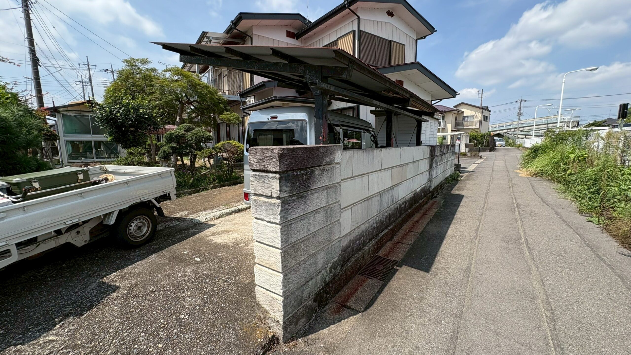 物置・温室小屋解体工事／大谷石塀・フェンス撤去／庭石撤去 ＠栃木県宇都宮市