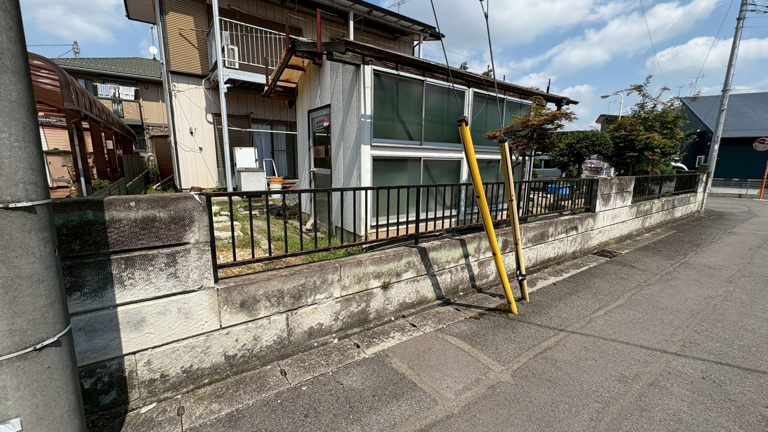 物置・温室小屋解体工事／大谷石塀・フェンス撤去／庭石撤去 ＠栃木県宇都宮市
