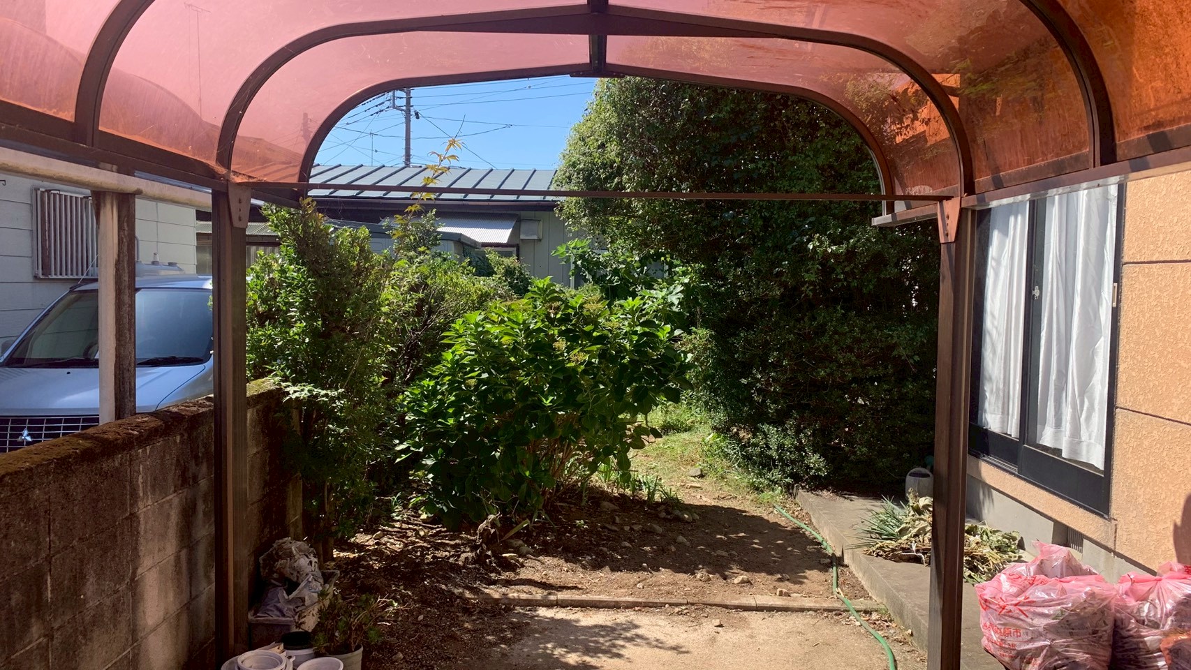 伐採・伐根工事／人工芝敷設工事 ＠栃木県那須塩原市