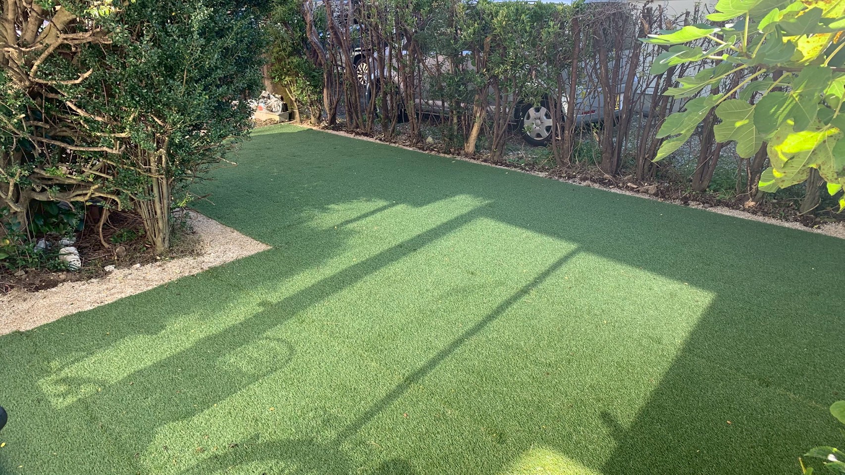 伐採・伐根工事／人工芝敷設工事 ＠栃木県那須塩原市