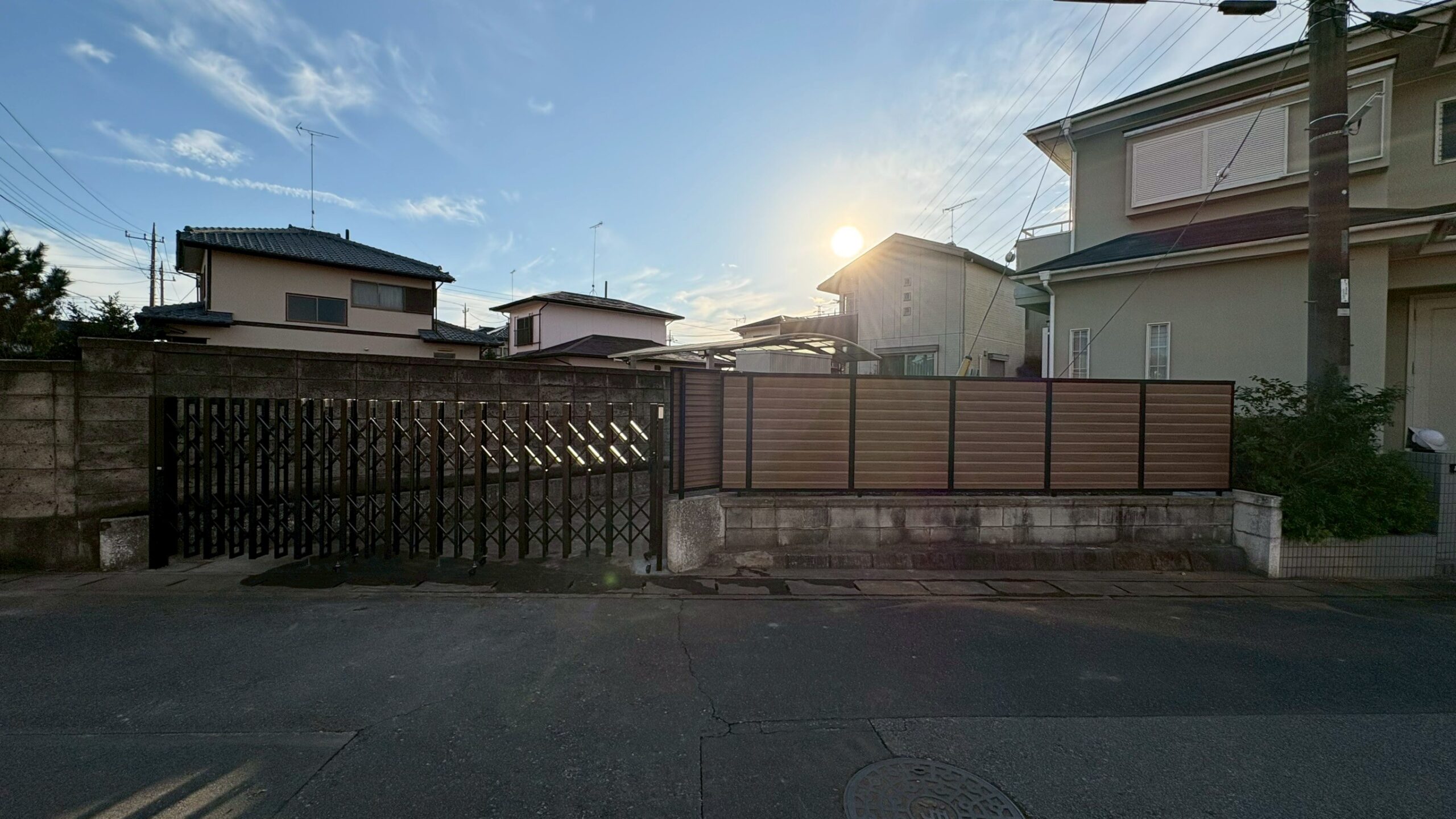 伐採・伐根工事／フェンス・門扉新設工事＠栃木県栃木市