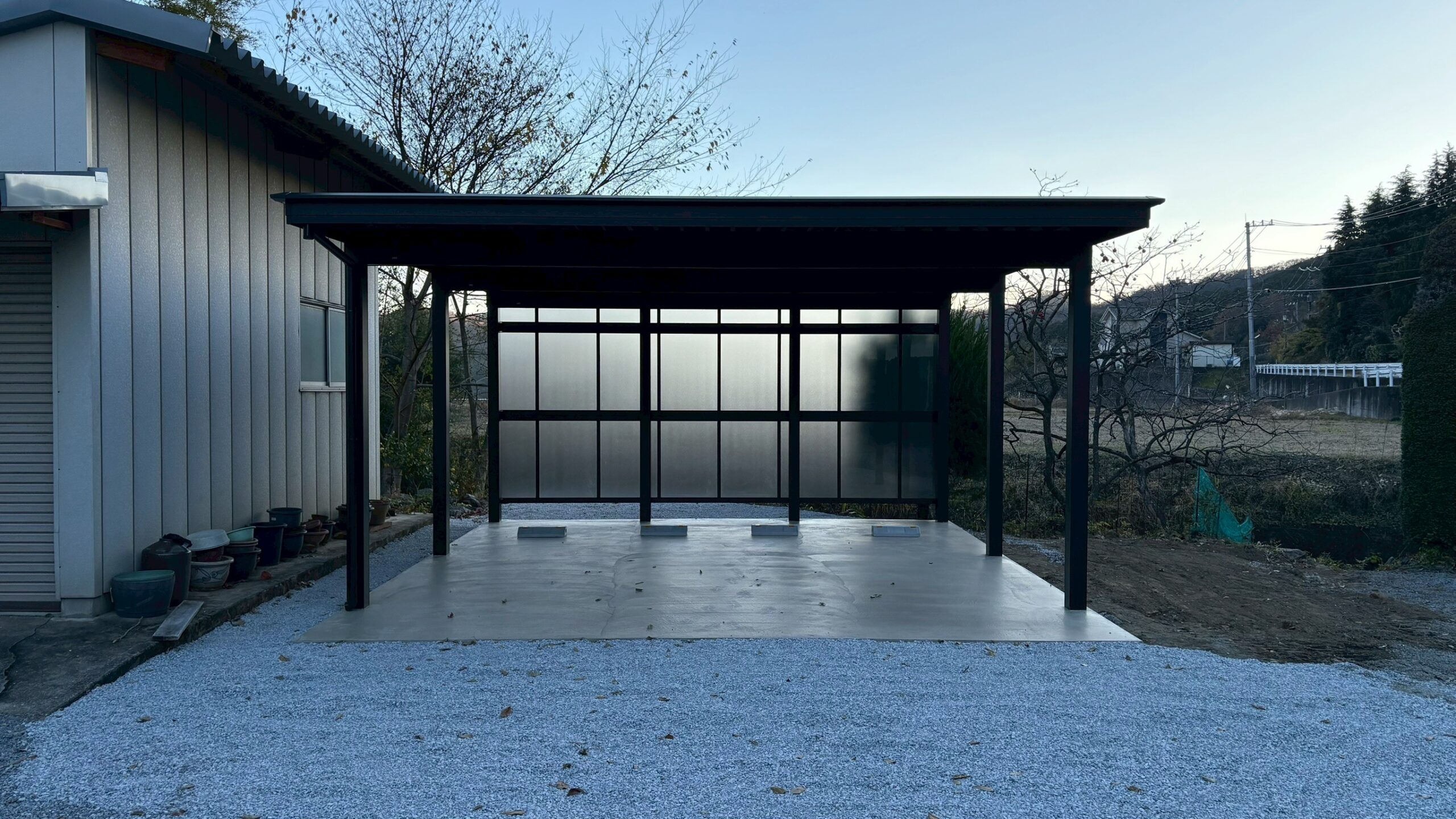 カーポート新設工事／コンクリート舗装工事＠栃木県足利市