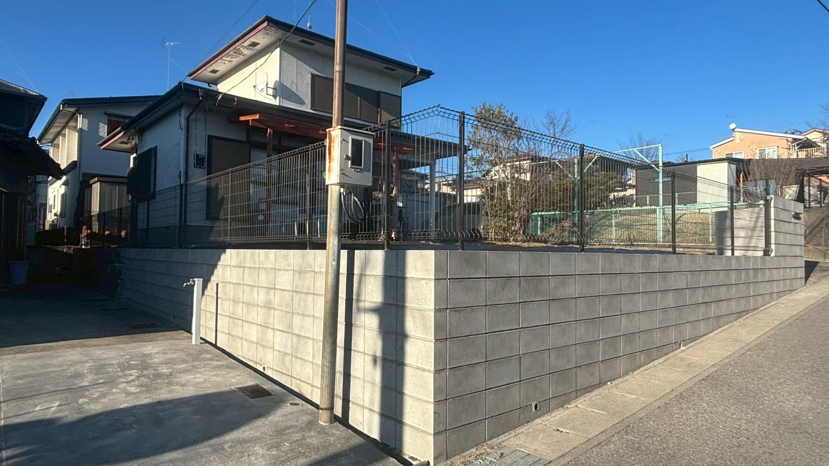 ブロック塀・フェンス新設工事 ＠栃木県宇都宮市