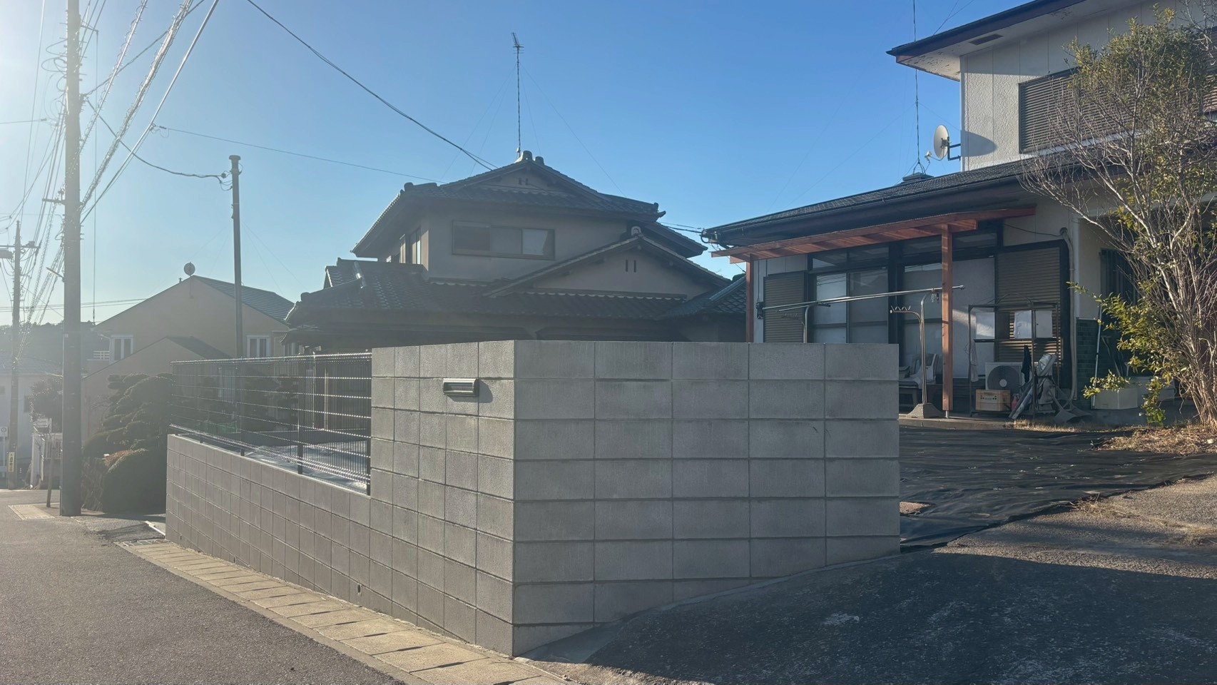 ブロック塀・フェンス新設工事 ＠栃木県宇都宮市