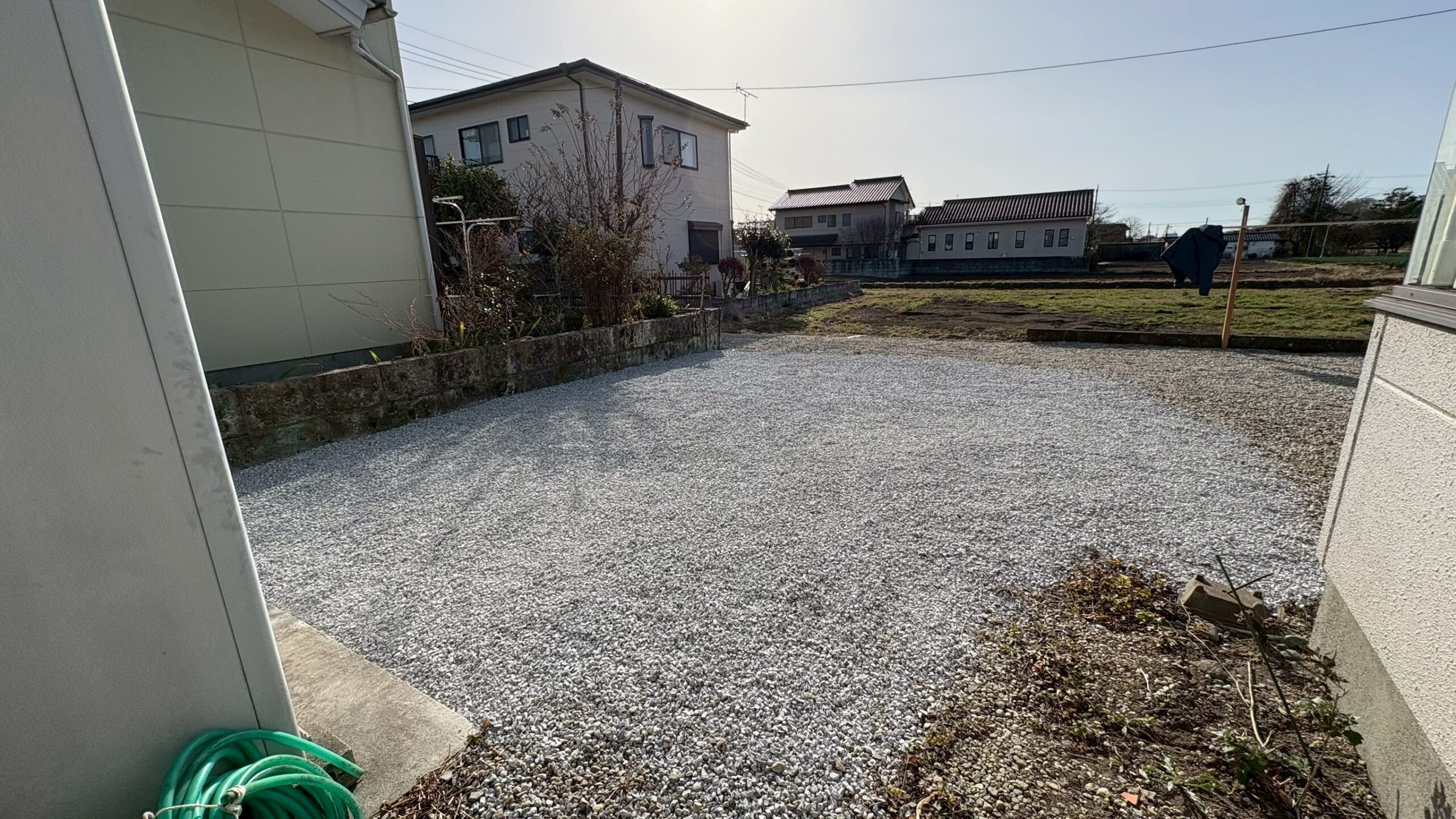 植栽撤去／砕石敷均し工事 ＠栃木県宇都宮市