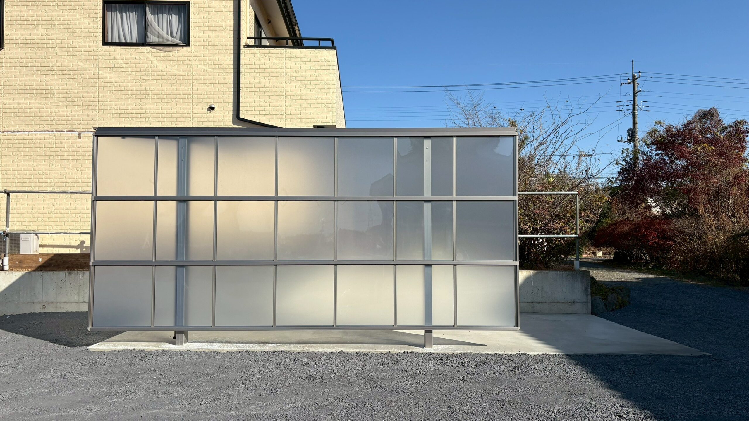 小屋解体/カーポート解体/コンクリート舗装/カーポート新設/砕石敷設@群馬県みどり市