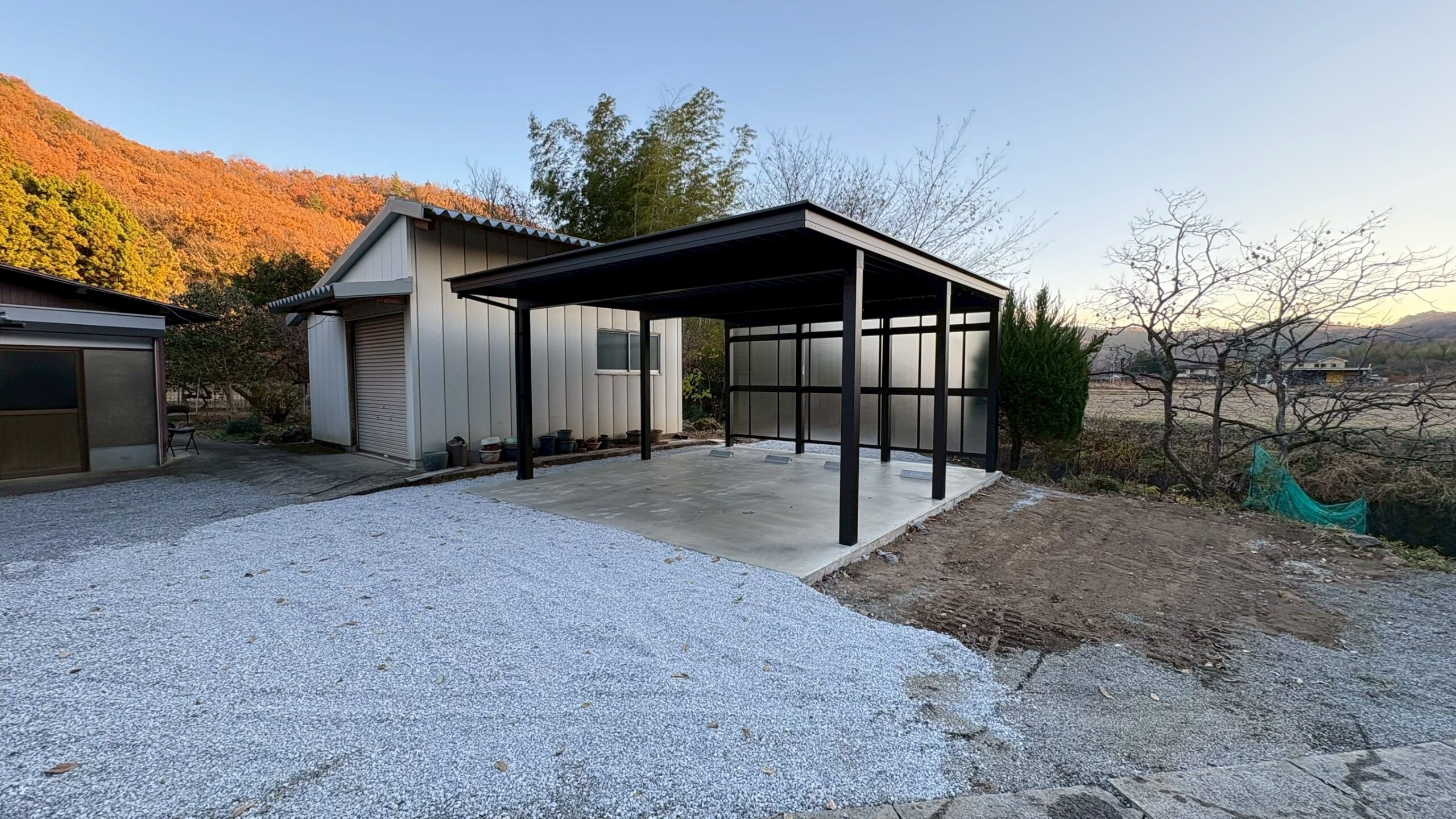 カーポート新設工事／コンクリート舗装工事＠栃木県足利市