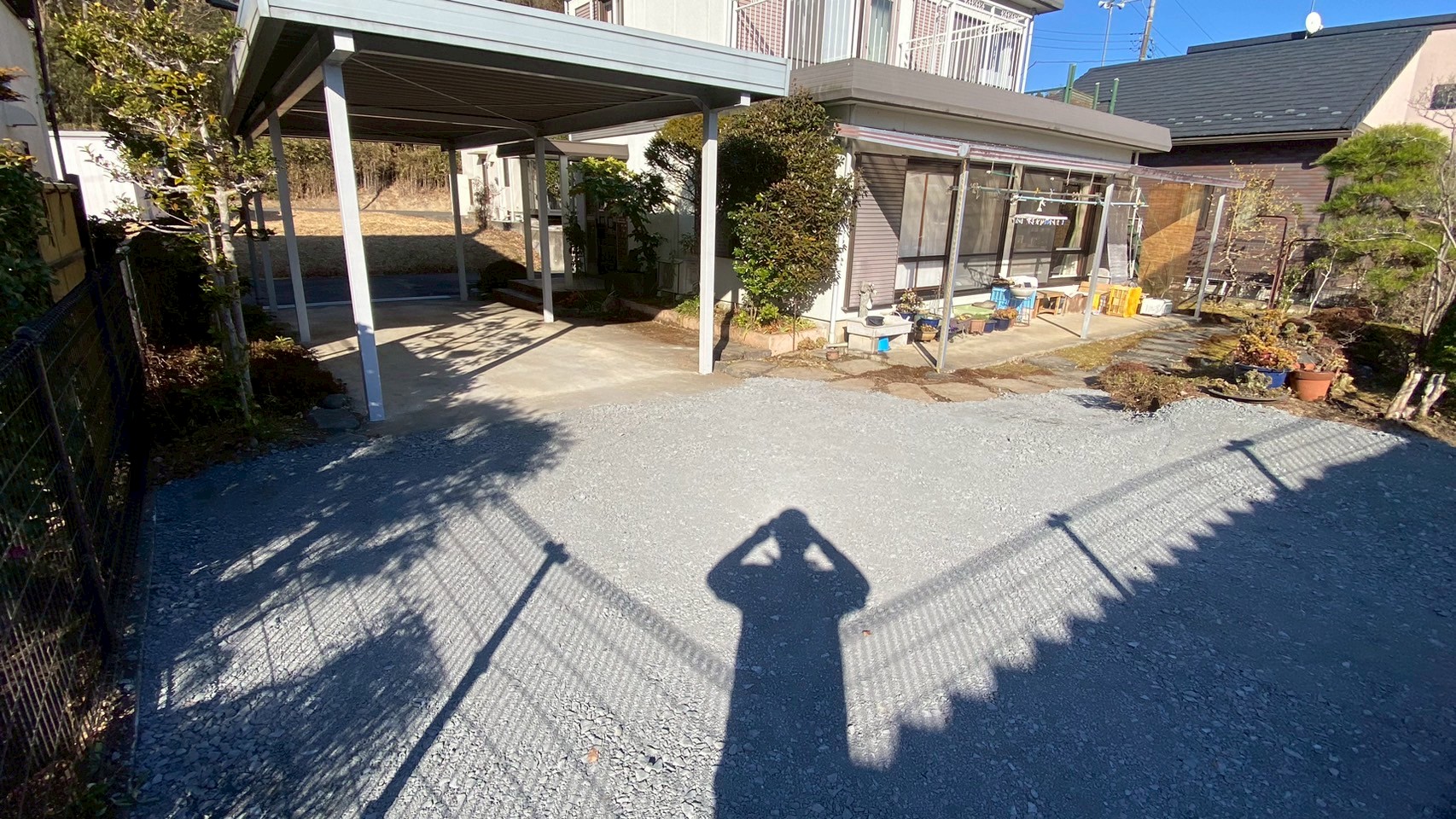 土間撤去・新設工事／庭石・植木撤去工事／砕石敷設工事 ＠栃木県那須烏山市