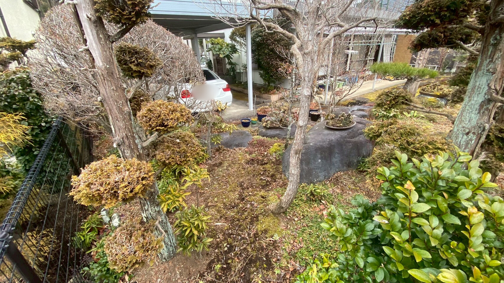 土間撤去・新設工事／庭石・植木撤去工事／砕石敷設工事 ＠栃木県那須烏山市