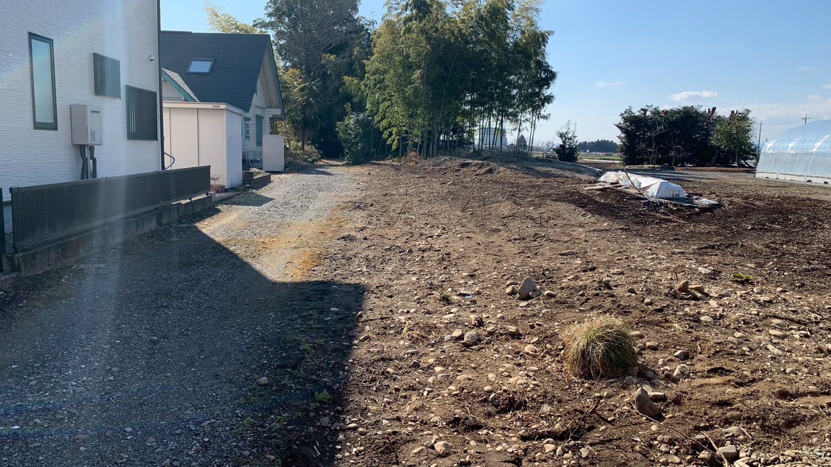 砕石敷設工事／ブロック塀新設工事／波板新設工事@栃木県河内郡上三川町