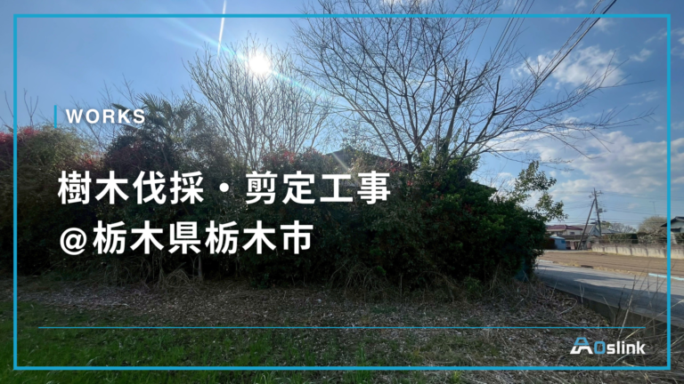 樹木伐採・剪定工事 @栃木県栃木市