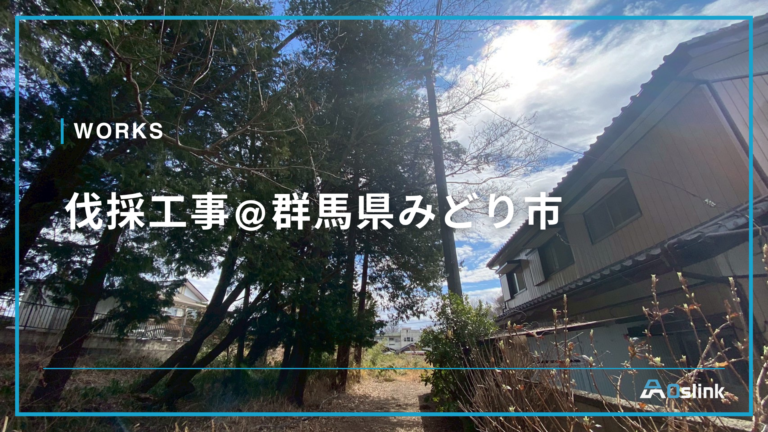 伐採工事@群馬県みどり市