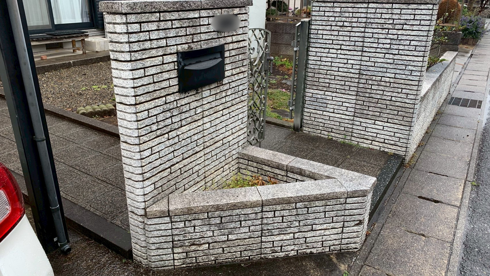 土間コンクリート工事／砕石敷設工事／花壇・ポスト新設工事 @栃木県栃木市