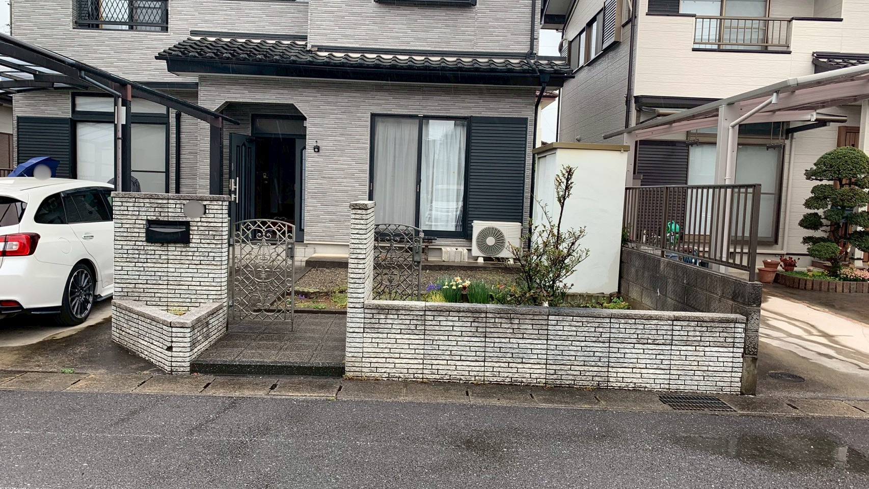 土間コンクリート工事／砕石敷設工事／花壇・ポスト新設工事 @栃木県栃木市