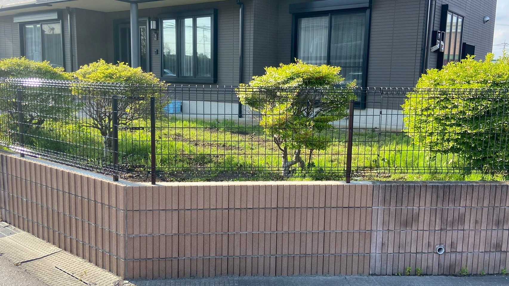 ブロックフェンス修繕工事@栃木県塩谷郡高根沢町