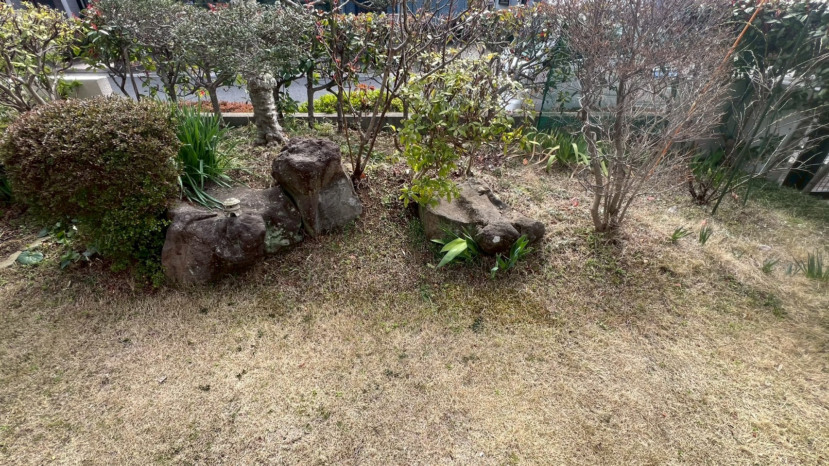 庭石撤去／伐採・伐根工事／砕石敷設工事@埼玉県久喜市