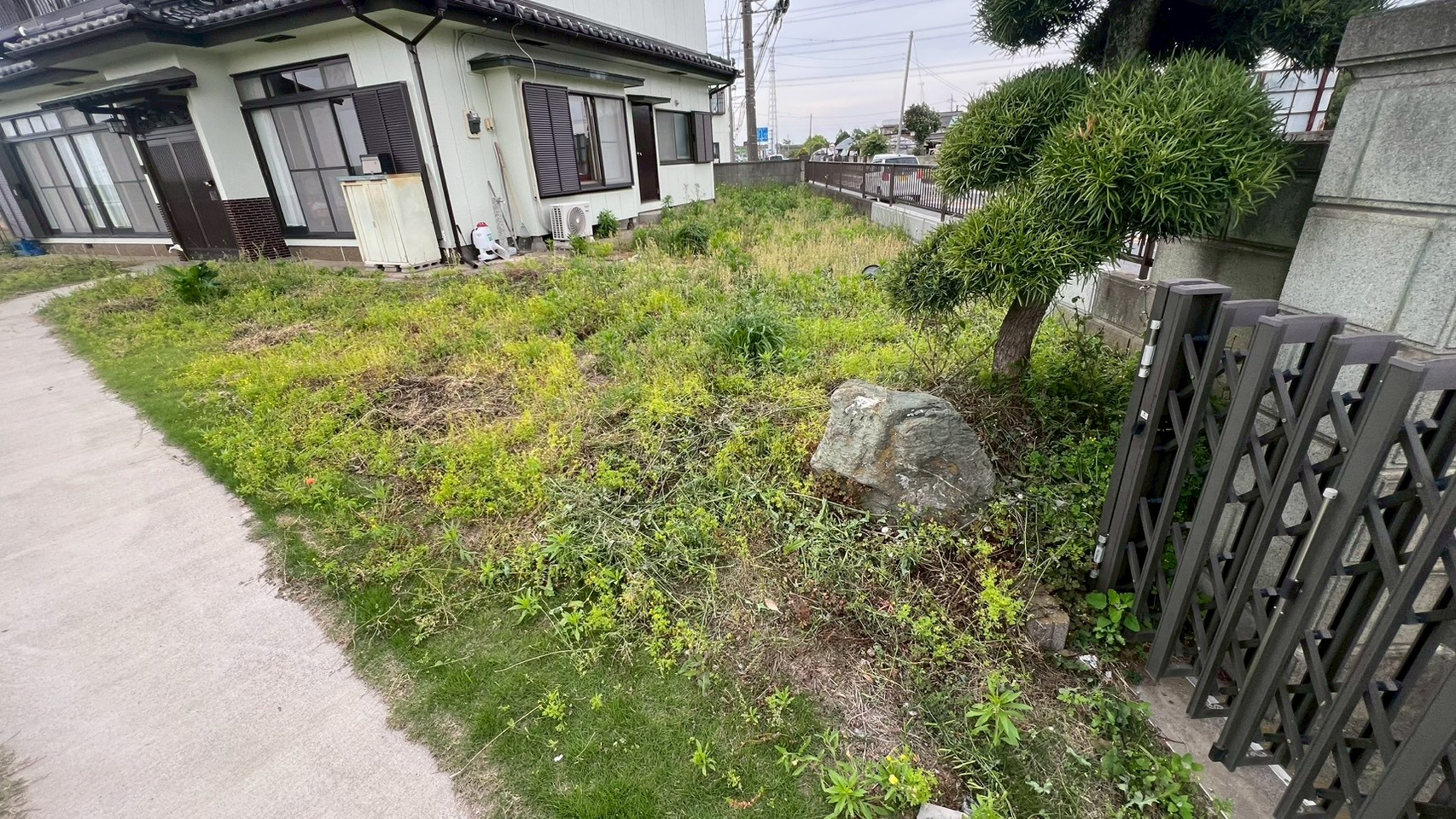 土間コンクリート工事／砕石敷設工事／伐採・伐根／庭石撤去 @茨城県猿島郡境町