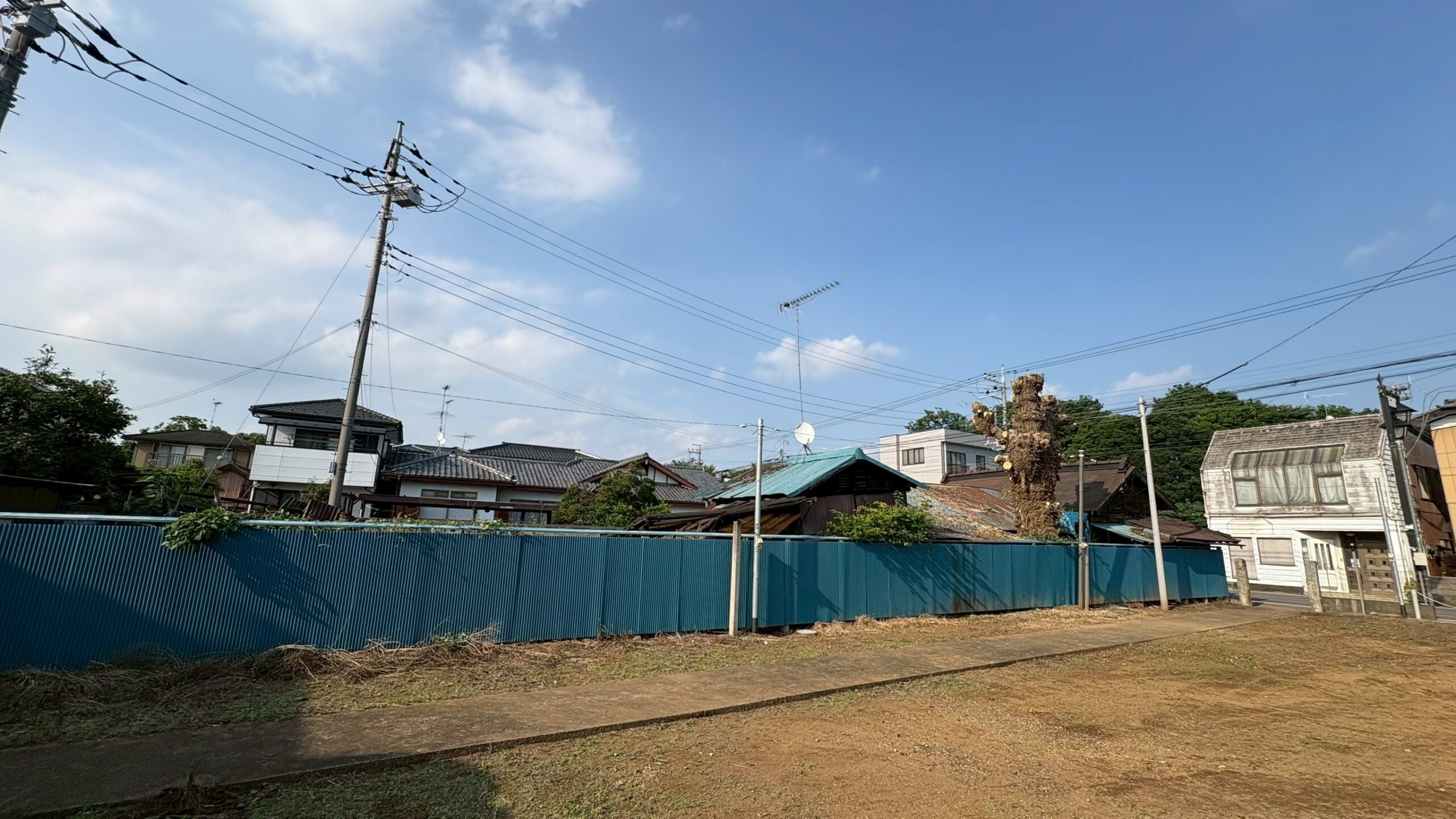 伐採工事＠茨城県猿島郡境町