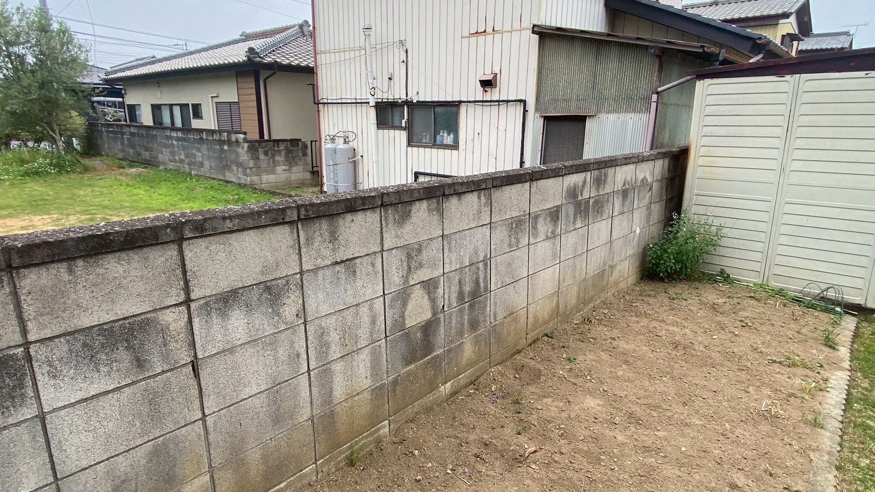 ブロック塀部分撤去・補修工事
＠栃木県佐野市