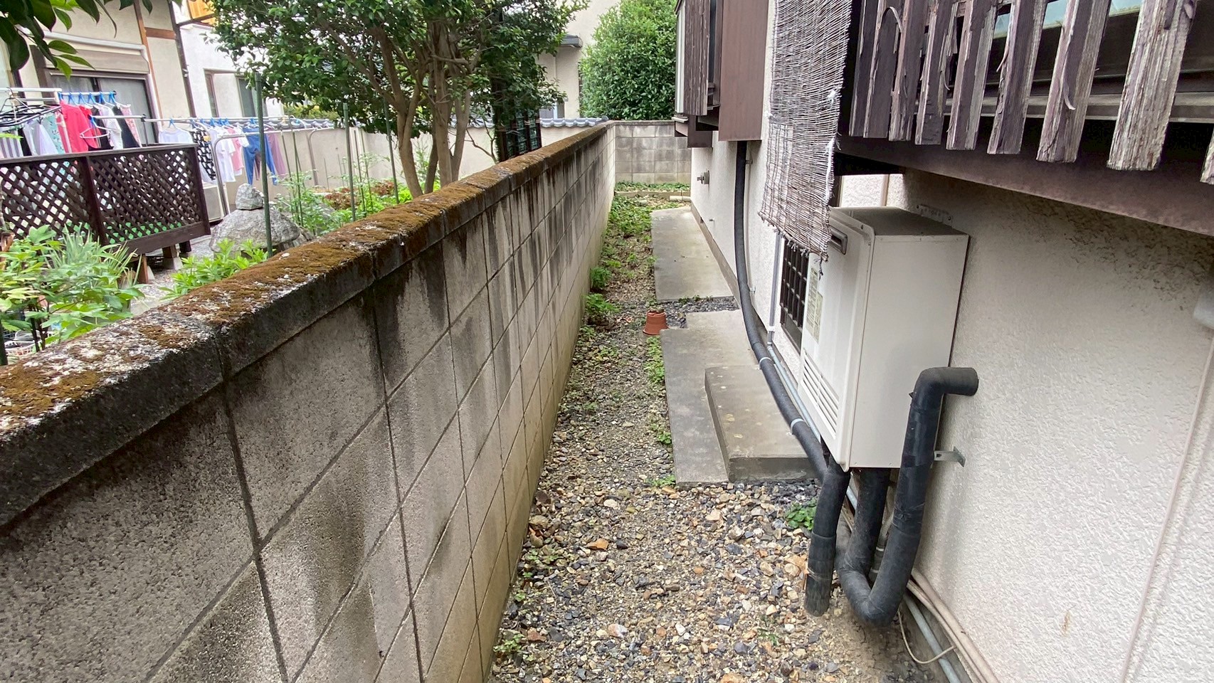 ブロック塀部分撤去・補修工事
＠栃木県佐野市