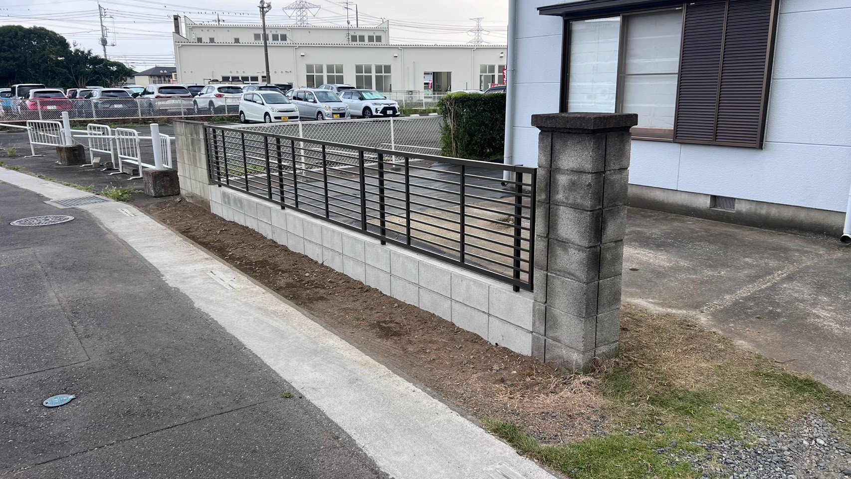 伐採伐根工事/フェンス新設工事@茨城県筑西市