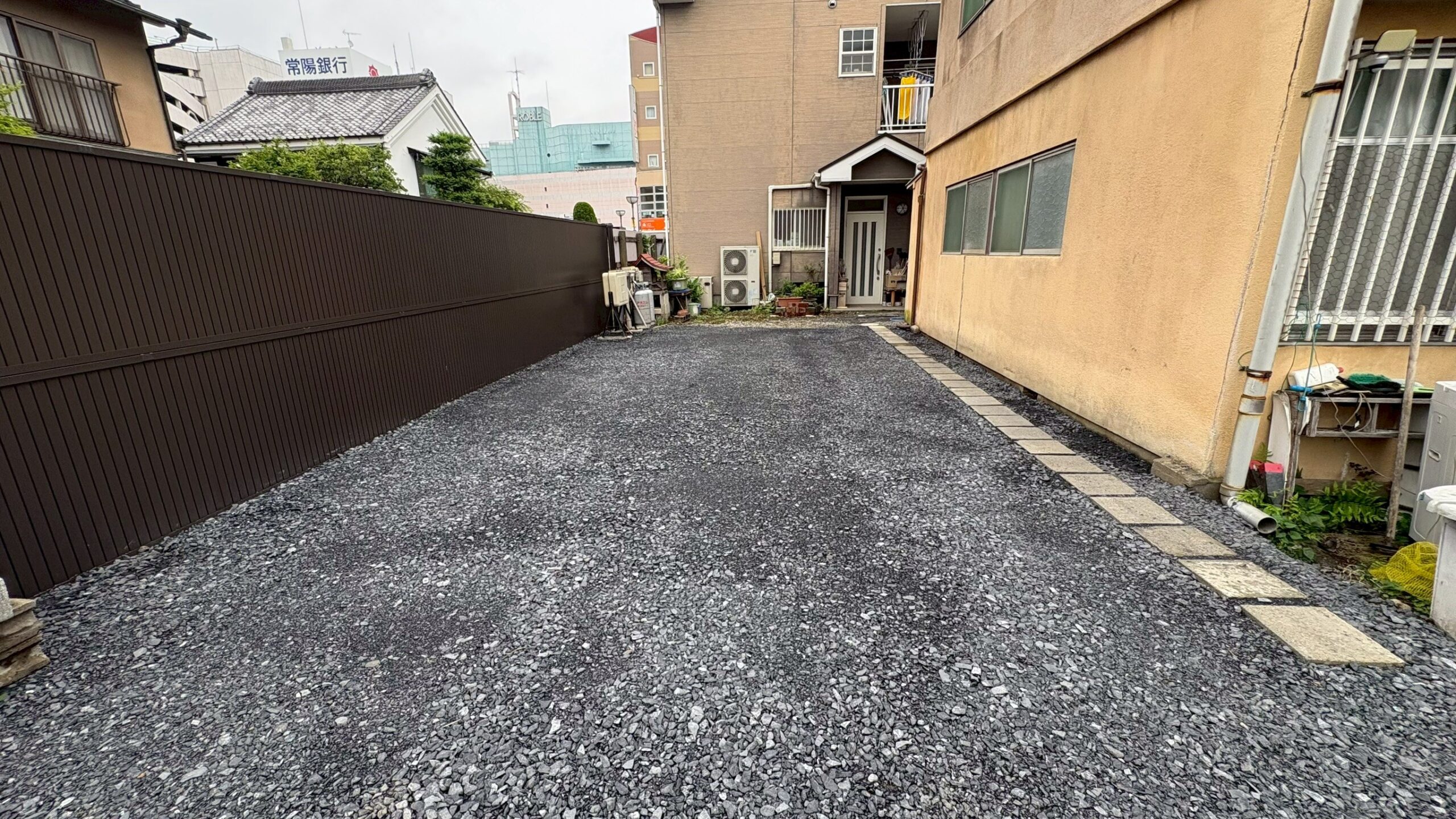 砕石舗装工事/灯油タンク・立柱栓移設工事@栃木県小山市