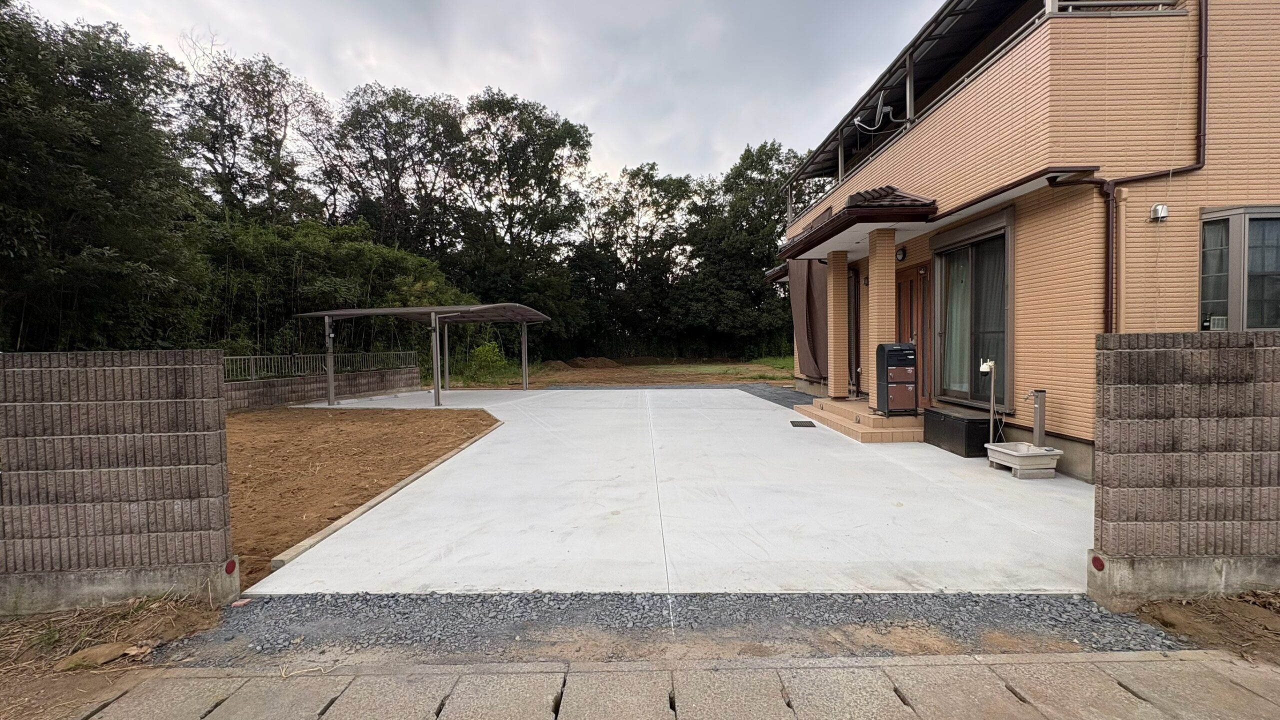 コンクリート・砕石舗装工事 @茨城県古河市