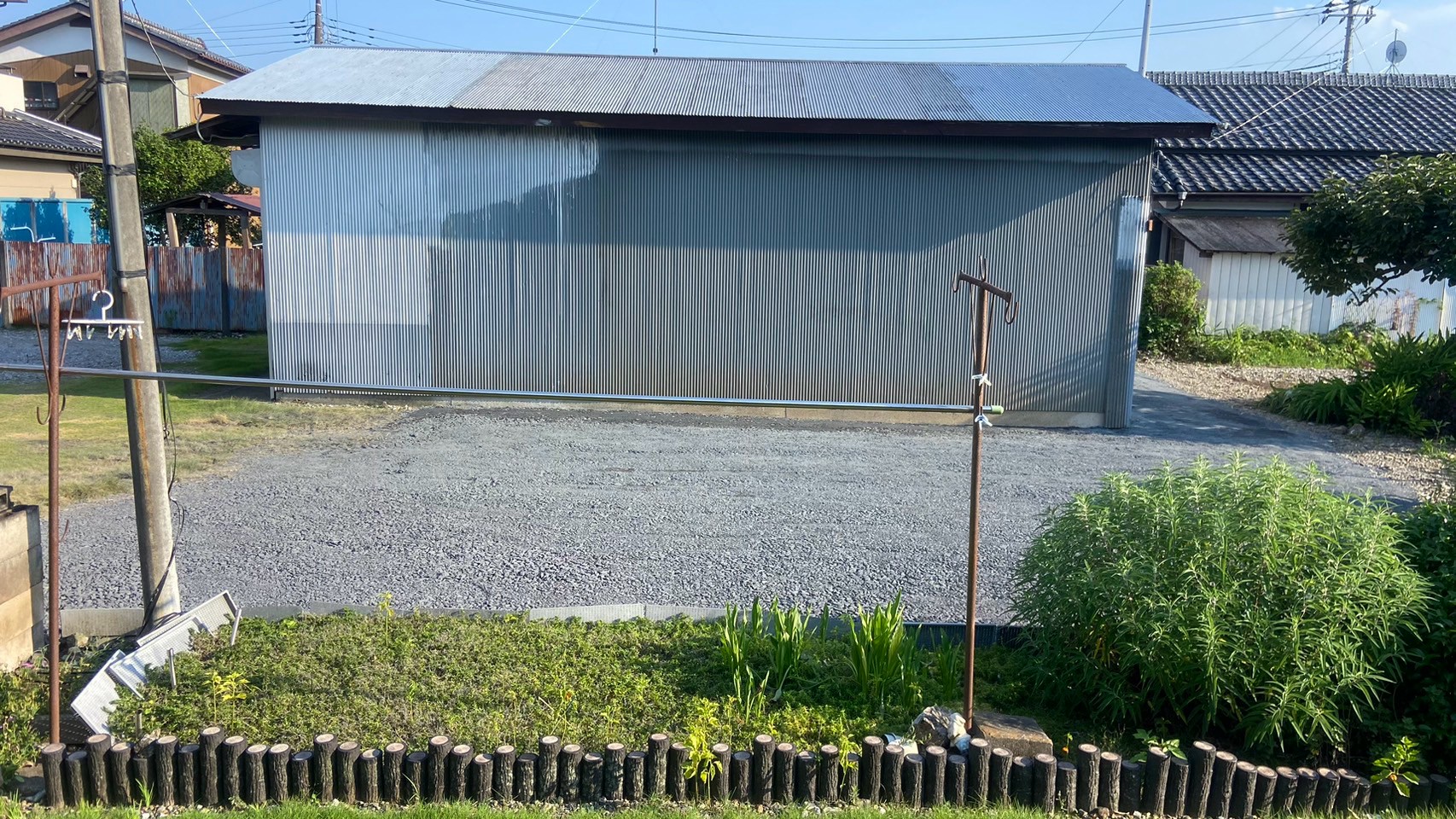 物置小屋解体工事／砕石敷設工事 ＠栃木県佐野市