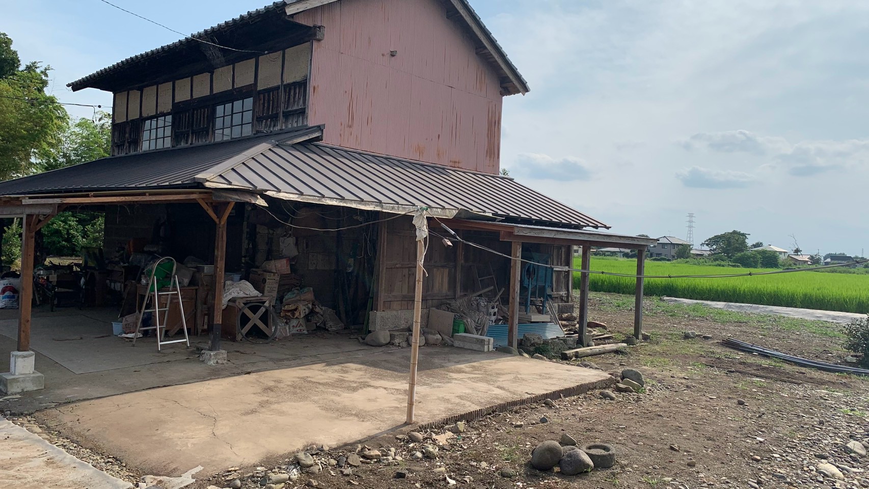 納屋解体工事/波板新設工事 @栃木県河内郡上三川町