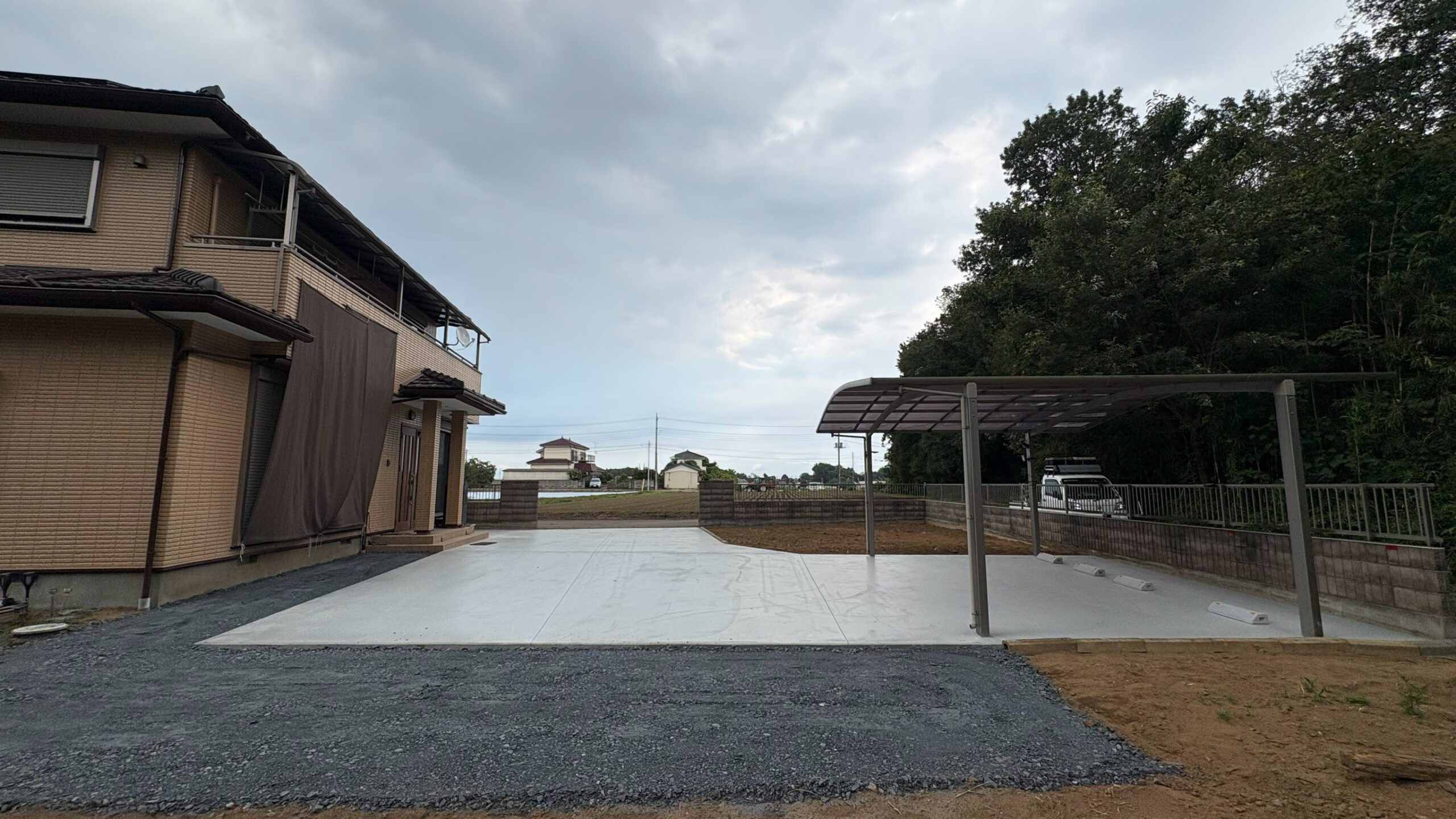 コンクリート・砕石舗装工事 @茨城県古河市