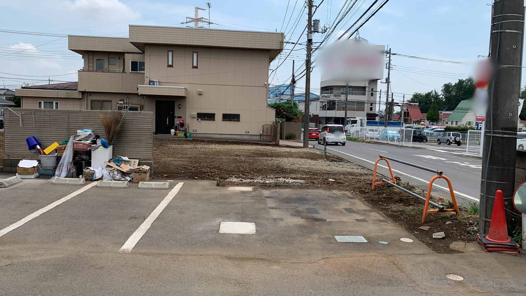 軽量鉄骨住宅解体工事／カーポート・コンクリート塀撤去工事／伐採・伐根工事＠茨城県古河市