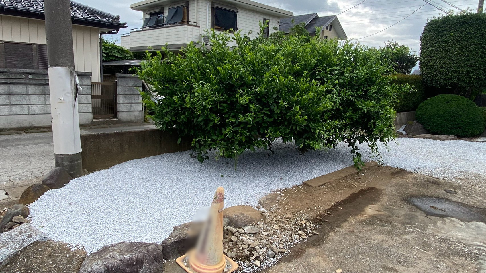 除草作業/防草シート・砕石敷設工事/庭石撤去工事@栃木県下都賀郡野木町