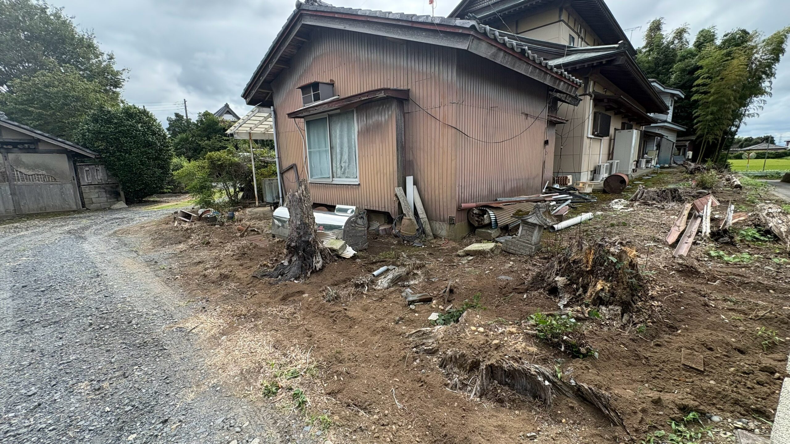 トタン塀解体撤去工事 @茨城県筑西市