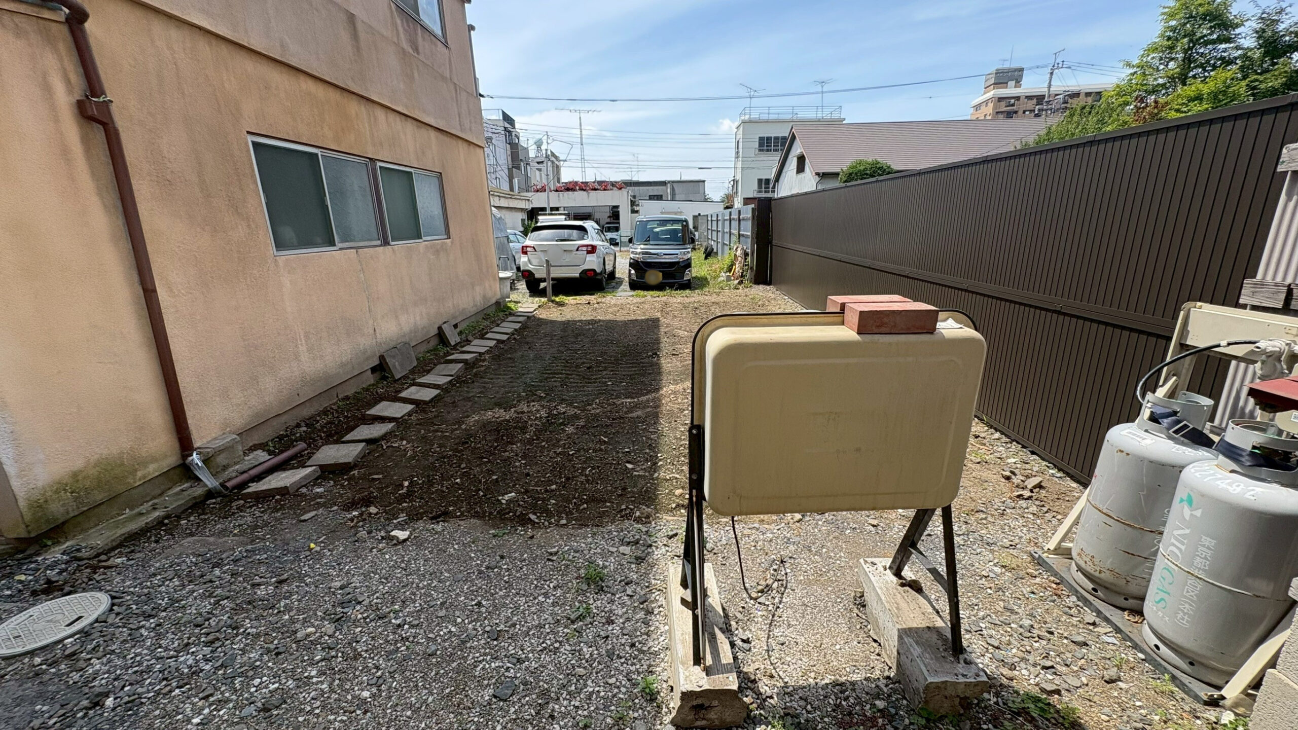 砕石舗装工事/灯油タンク・立柱栓移設工事@栃木県小山市