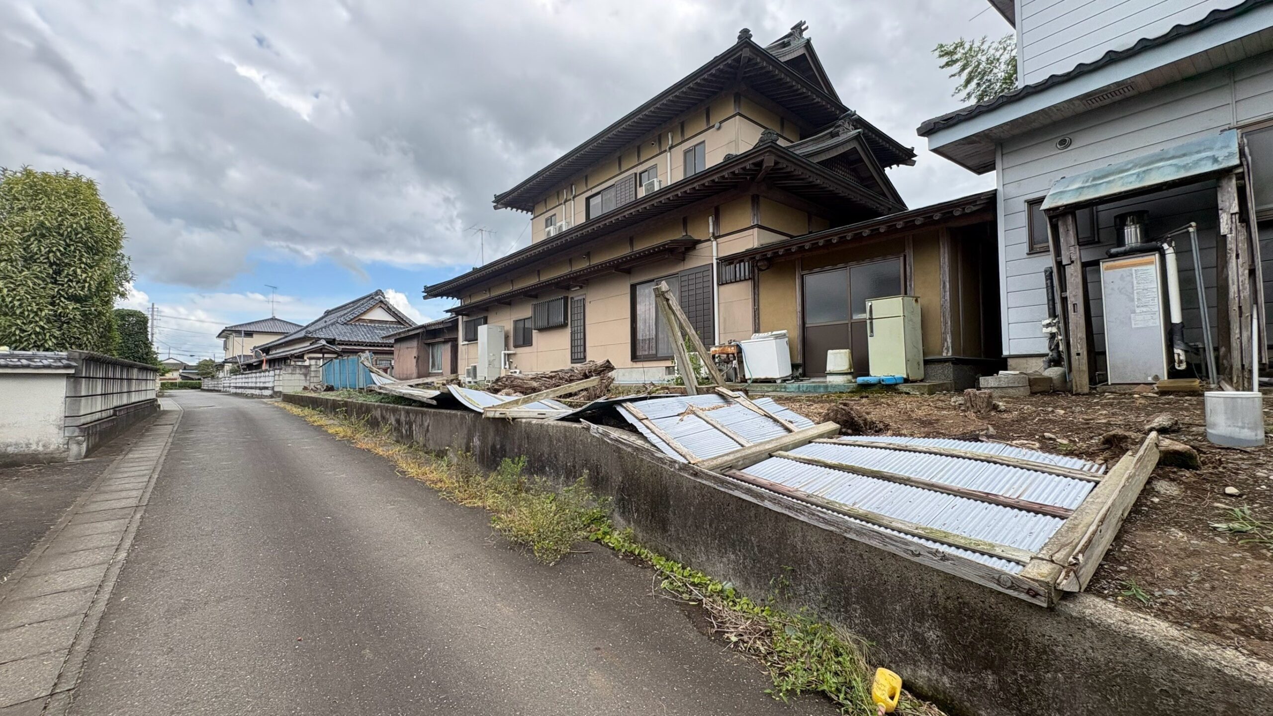 トタン塀解体撤去工事 @茨城県筑西市