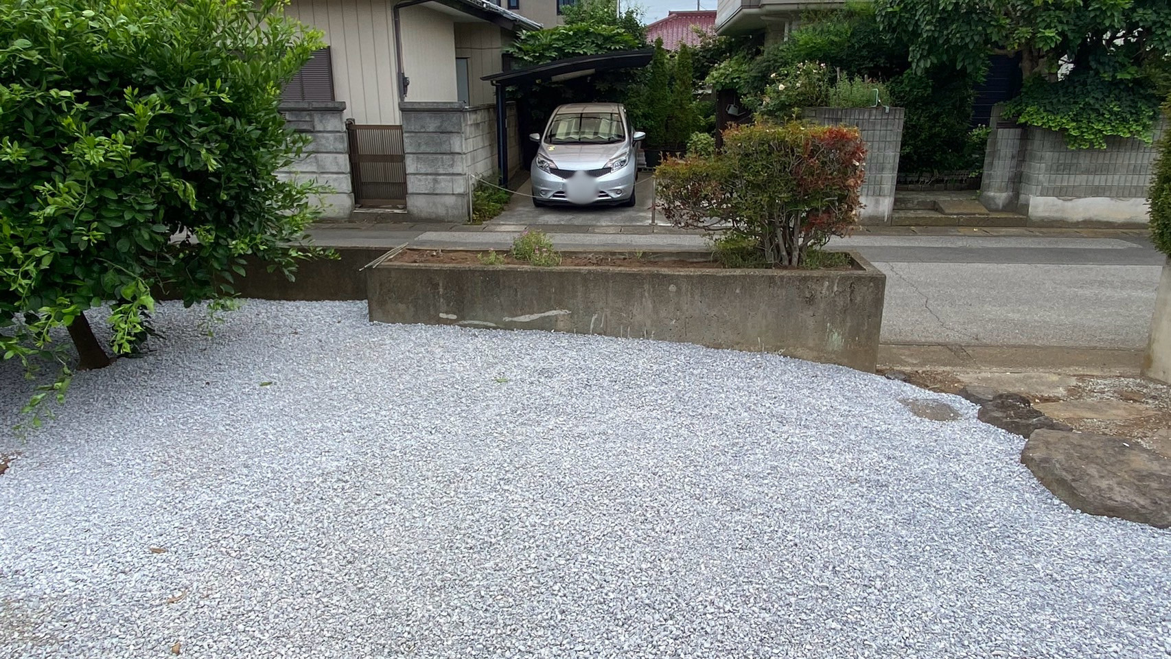除草作業/防草シート・砕石敷設工事/庭石撤去工事@栃木県下都賀郡野木町