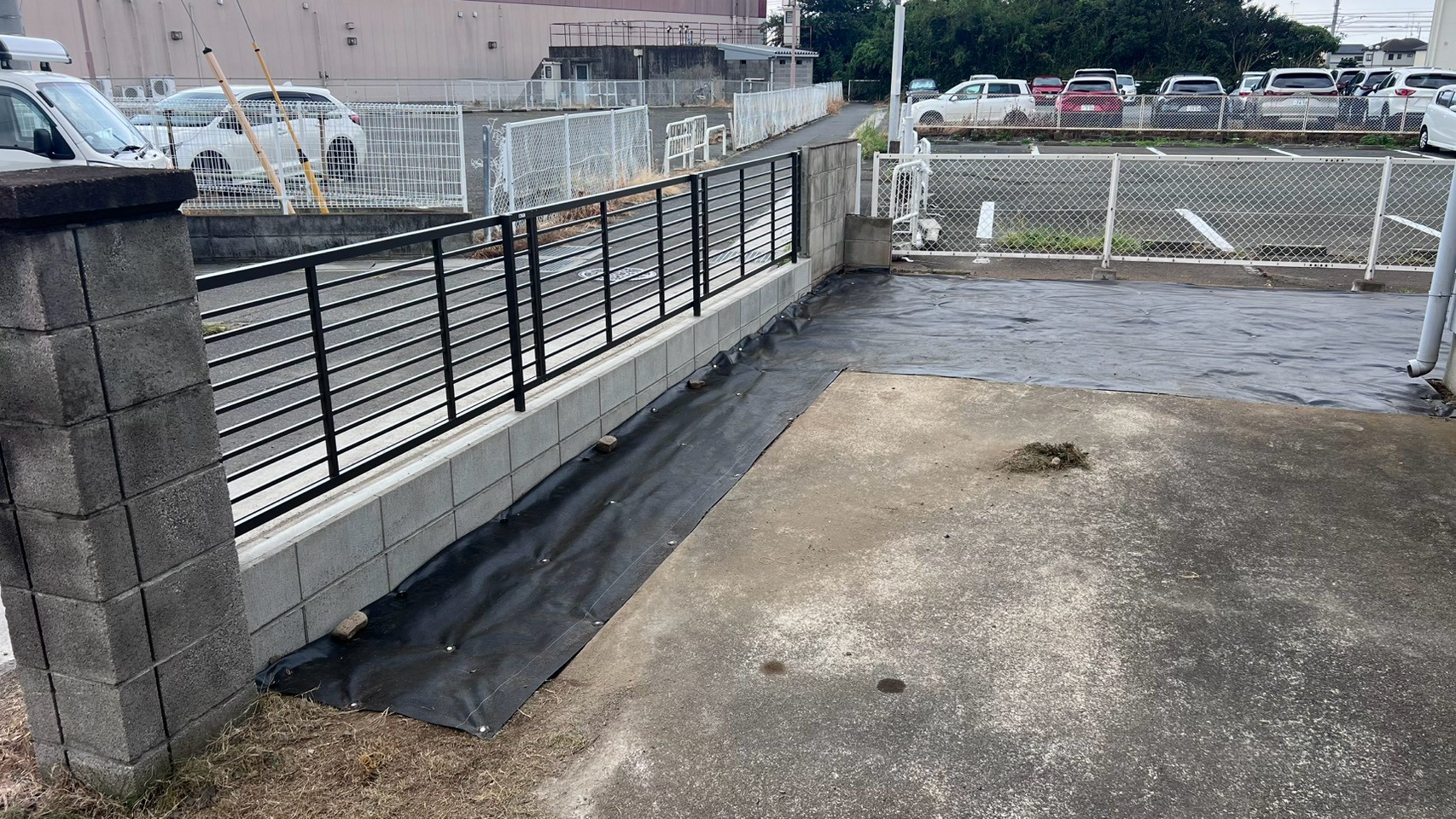 伐採伐根工事/フェンス新設工事@茨城県筑西市
