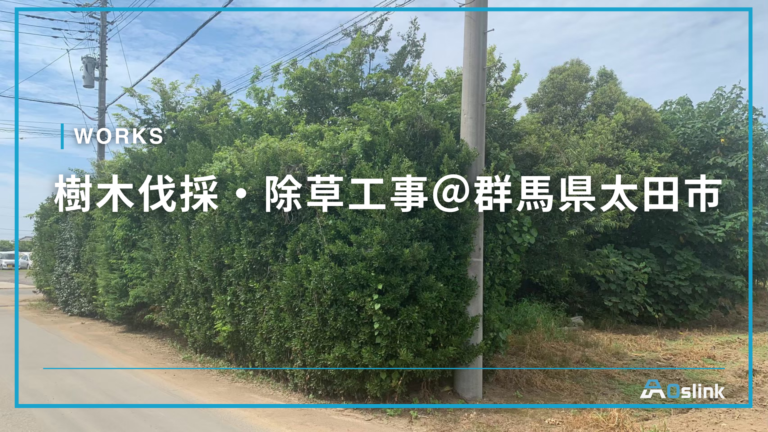樹木伐採・除草工事＠群馬県太田市