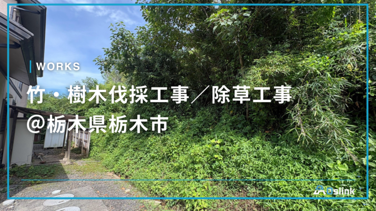 竹・樹木伐採工事／除草工事＠栃木県栃木市
