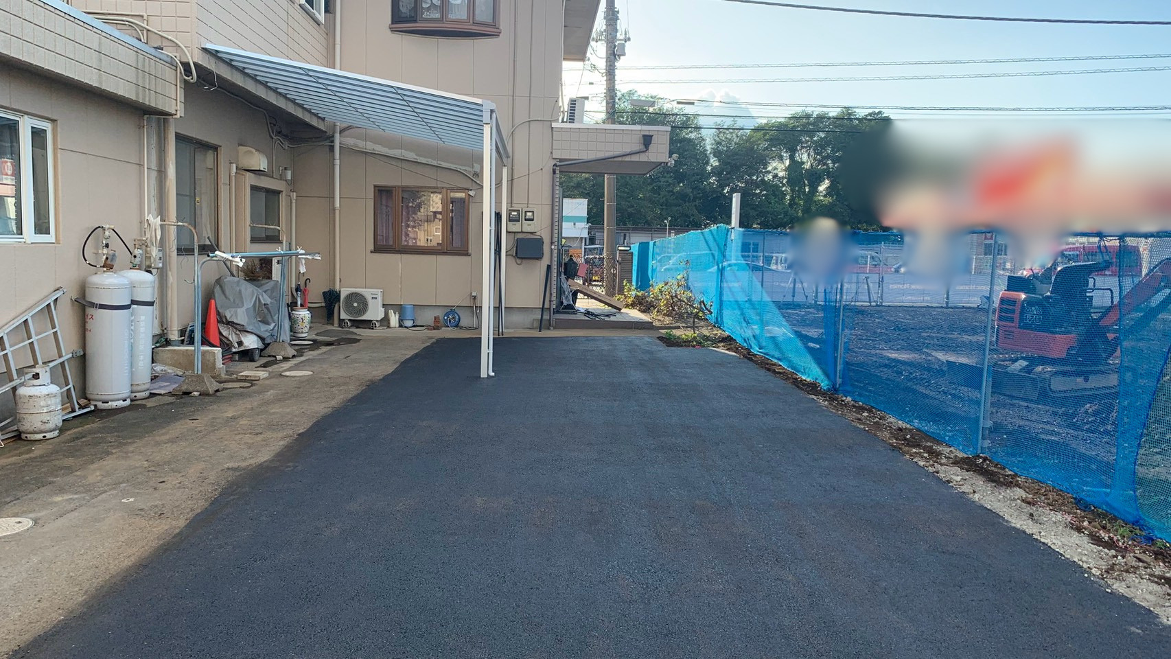 テラス新設工事/アスファルト舗装工事@茨城県古河市